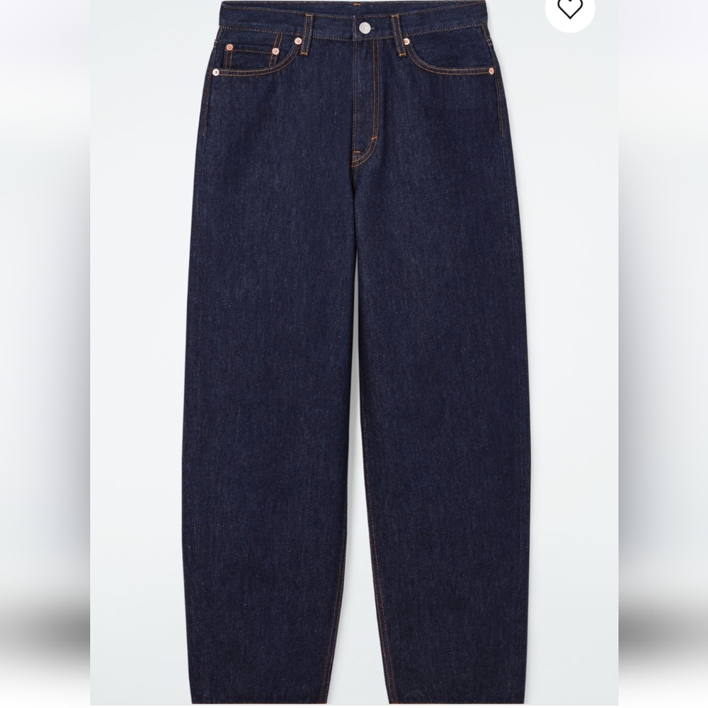 COS high rise ankle length tapered leg jeans